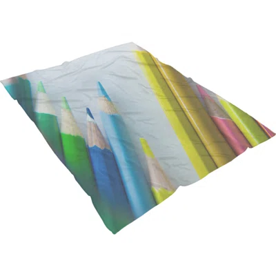 Games Colored Pencils 15 Throw Blanket