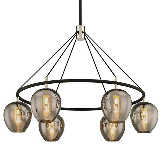 Iliad 6-light Carbide Black Pendant