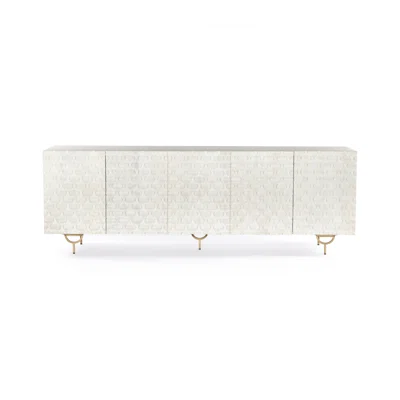 Azahria 82" Wide Mango Wood Sideboard