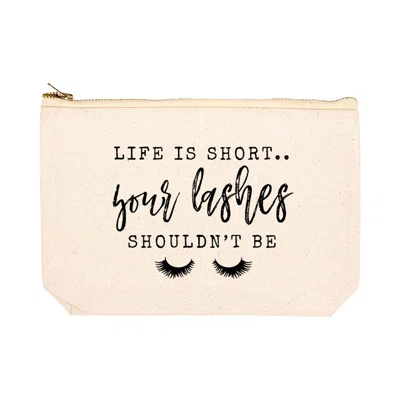 Life is Short Your Lashes Shouldn't Be Makeup Pouch