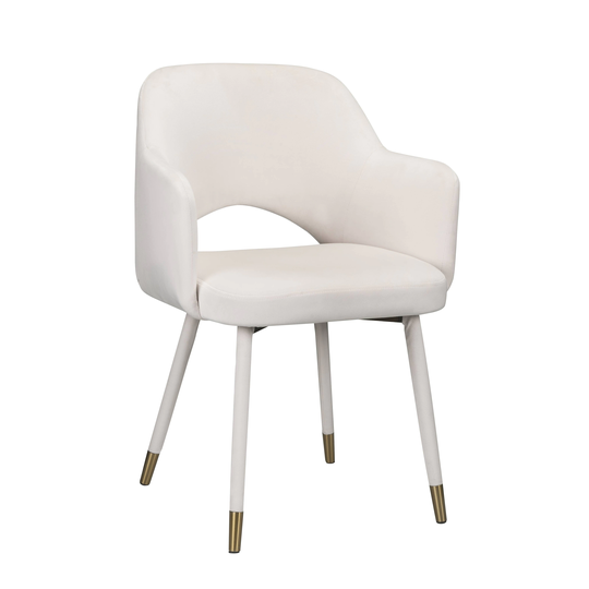 ACME Applewood Accent Chair in Cream Velvet & Gold