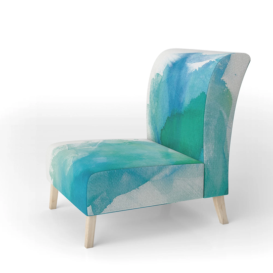 Designart 'Sea Glass' Upholstered Traditional Accent Chair