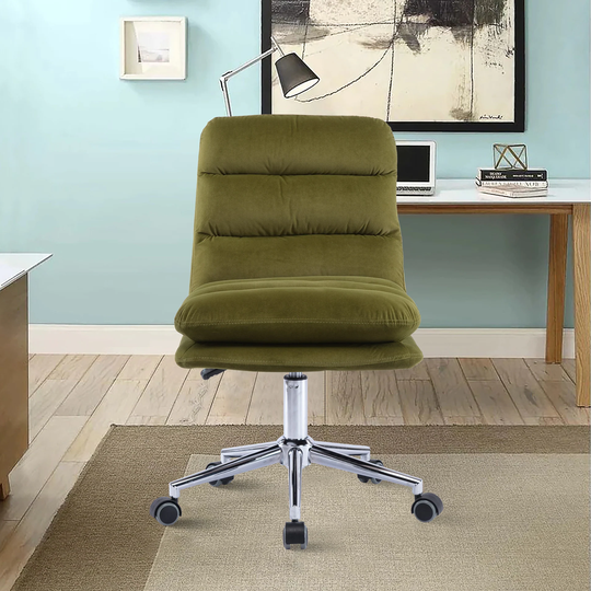 Swivel office Chair for Living Room Modern Leisure adjustable office Chair - W19.29" x D 26.38" x31.89~35.63"H