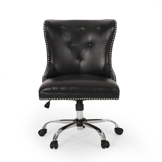 Bedell Tufted Swivel Office Chair by Christopher Knight Home