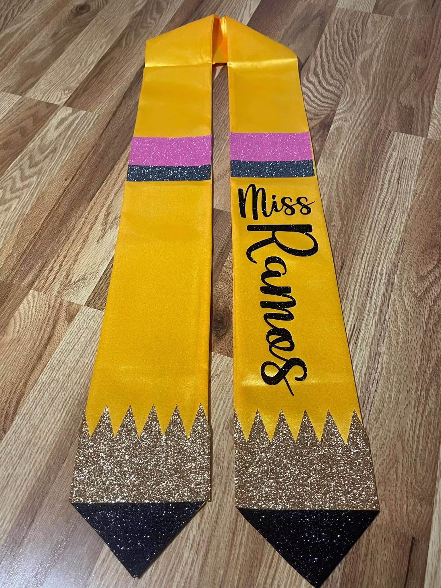 Graduation Teacher Pencil Stoles Fast Shipping Available