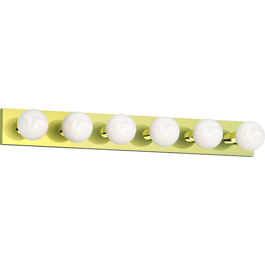 Volume Lighting 6-Light Polished Brass Vanity
