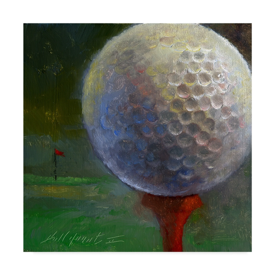 Hall Groat Ii 'Golf Ball Centered' Canvas Art - Multi-color