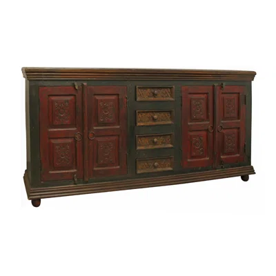 Homayoon 72" Wide 4 Drawer Mango Solid Wood Sideboard