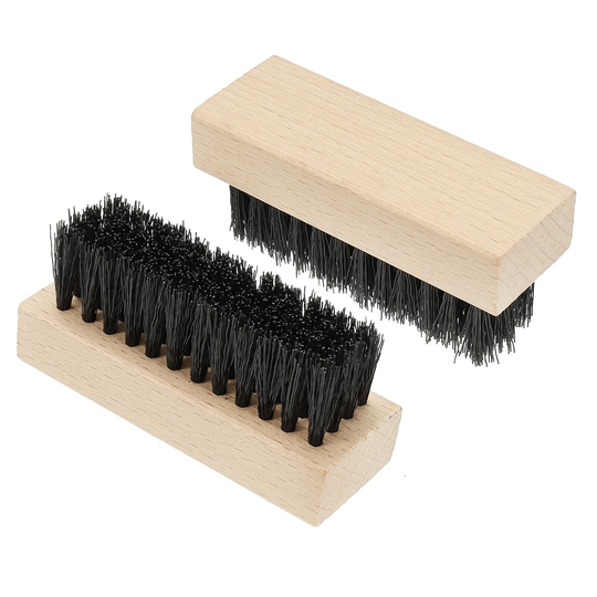 Shoe Cleaner Brush, 2Pack Square Handheld Polish Daubers for Sneakers, Yellow - Wooden Color, Yellow