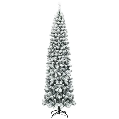 90" H Regular White Realistic Artificial Flocked/Frosted Christmas Tree