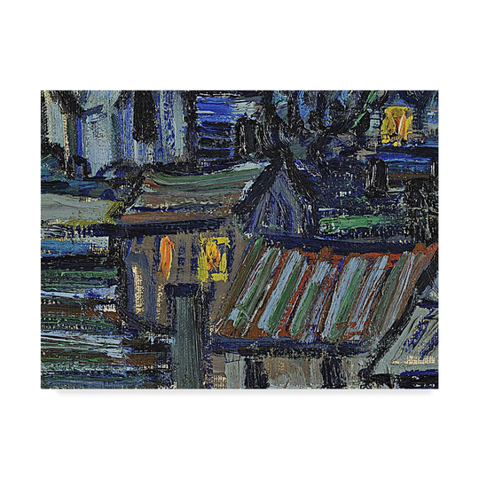 Vincent Van Gogh 'The Starry Night June' Canvas Art - Multi-color