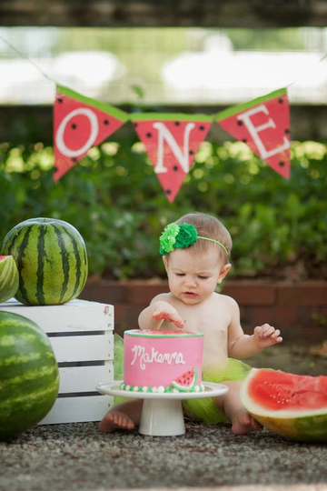 Watermelon First Birthday, Party, Summer Birthday Banner, Party