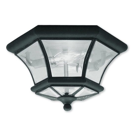 Livex Lighting Monterey Georgetown Brown Brass 2-light Ceiling Mount Fixture