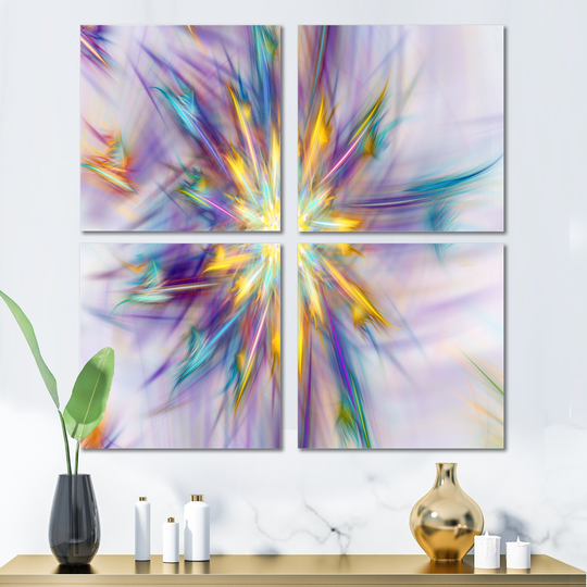 Designart 'Large Exotic Colorful Flower' Floral Canvas Wall Art Print