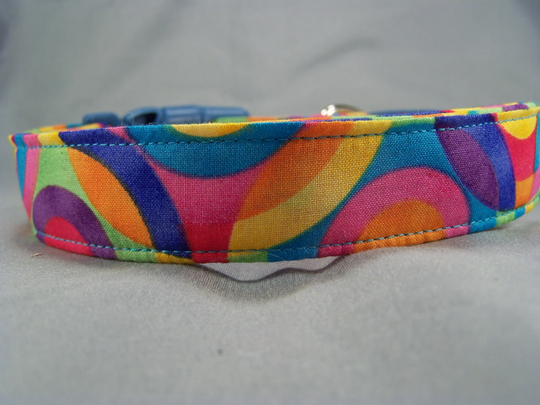 Colorful Circles Dog Collar