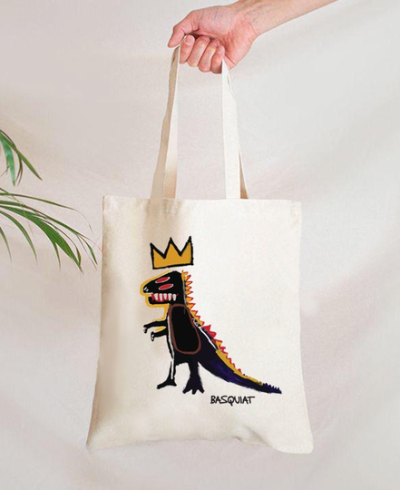 Dinosaur Bag, Art Design, Print, Dinosaur, Artist Tote, Gift, Tote
