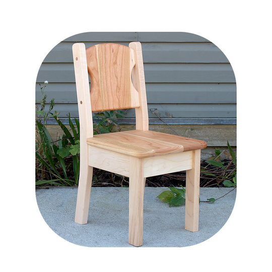 Toddler Chair, Cherry & Maple Wood