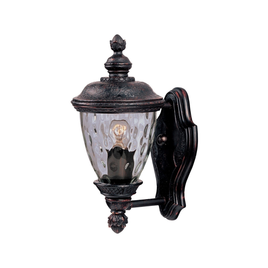 Maxim Bronze Die Cast Water Glass Shade Carriage House DC 1-light Outdoor Wall Mount Light