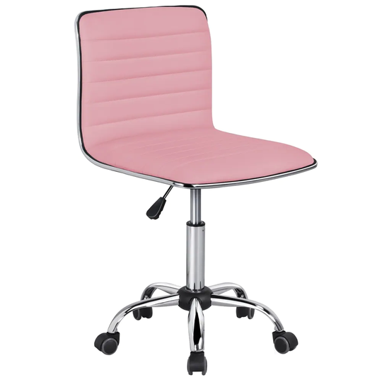 Yaheetech Foam Task Chair with Swivel and Faux Leather Office Chair