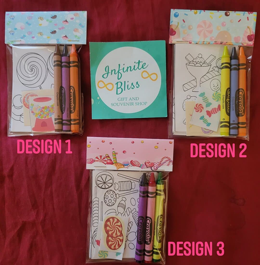 Candy Coloring Packs | Pages Party Favors Crayola Crayons
