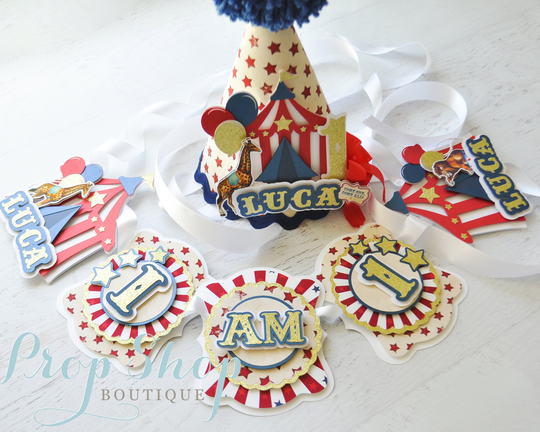 Carnival High Chair Banner, Cake Smash, Circus Smash