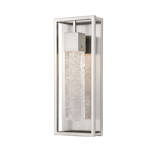 Millennium Lighting Wheatland 1 Light Brushed Nickel LED Outdoor Wall Sconce
