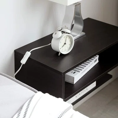 Floating Nightstand Side Table.Wall Mounted Shelf With Drawer Storage For Living Room, Bedroom.