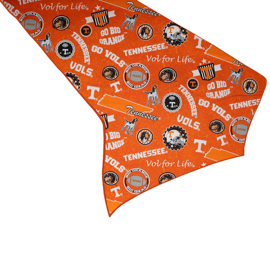 100% Cotton Table Runner Tennessee Volunteers College Sports Team Home Décor