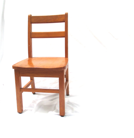 Vintage Chair, Solid Oak Child's Chair, Sunday School/Chair, Mid Century, Southern Desk Co. Hickory, Nc