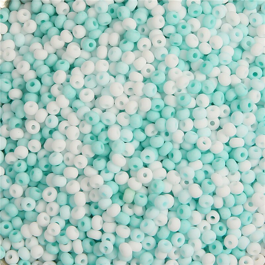 2mm 3mm Mint Mix Matte Cream Color Seed Beads 8/0 12/0 - High Quality in Creamy Pastel