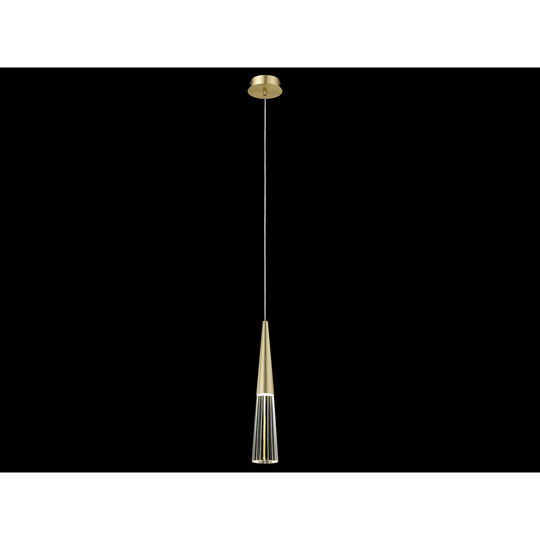 Avenue Lighting HF7701BB One Light Pendant Encino Brushed Brass - One Size