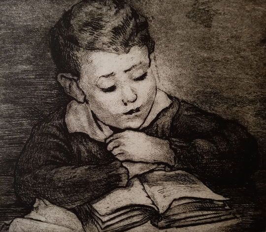 Minna Citron | American 1896-1991 "Sherman" Etching, 1941, Signed in Pencil, | Free Shipping
