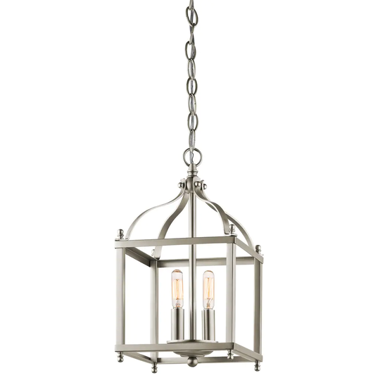 Kichler Lighting Larkin Collection 2-light Brushed Nickel Pendant