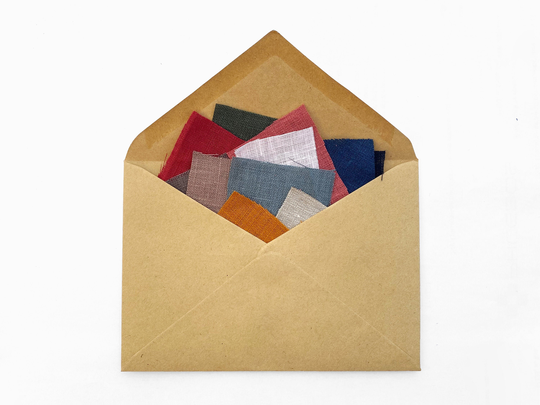 Color Samples. Linen Fabric