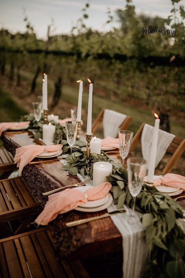 Wedding Table Decor, Napkins, Table, Gauze Cheesecloth Runner