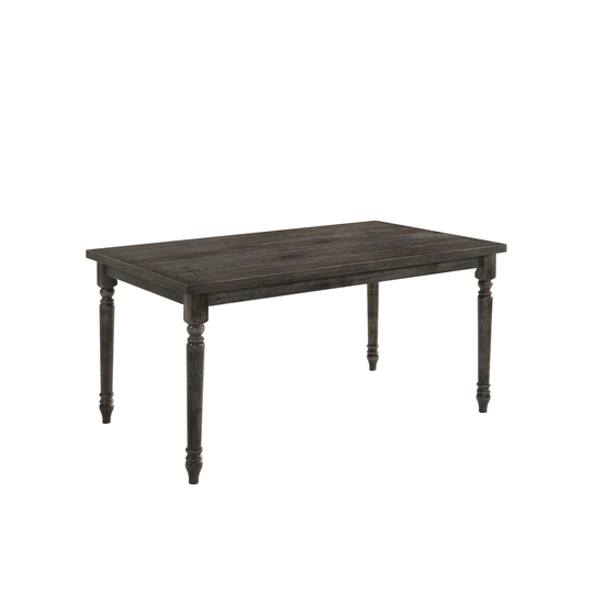 Modern Wood Bench Dining Table, Wood Table Features Sturdy Wood Top and Wood Legs for Weekday Meals and Family , Gray