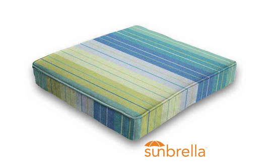 Sunbrella® Seville Seaside | Sunbrella Fabric Outdoor Seat Pad Patio Chair Dining Cushions
