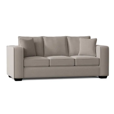Juliet 87" Square Arm Sofa Bed with Reversible Cushions