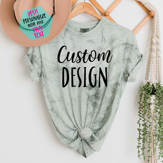 Comfort Colors Custom Shirt, Personalized T-Shirt, Oversized Cozy Soft Tees, Design