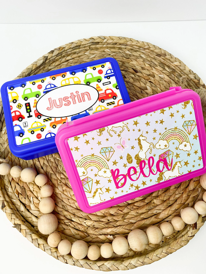 Personalized Pencil Box, Back To School, Custom Art Storage