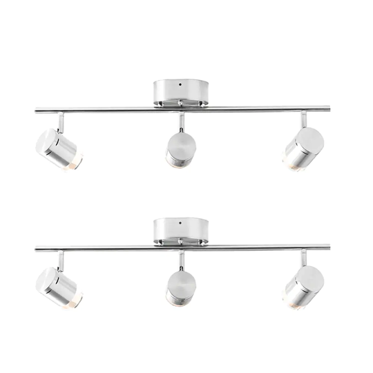 5" Modern Brushed Nickel 3-Light LED Decorative Track Light Set of 2 - exact color - exact size