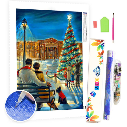 5D Diy Square Round Diamond Painting Kit Full Drill-Blue Lovers-Diy By Number Rhinestone Pasted For Home Wall Decor