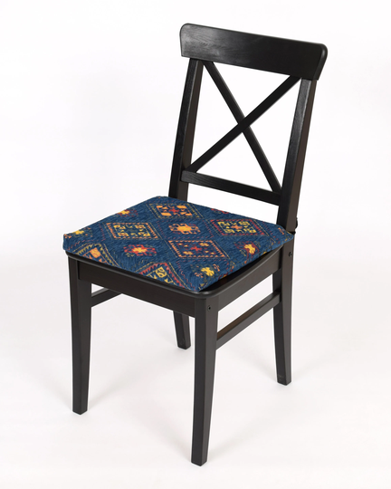 Kilim Chair Pad F13 Turkish Moroccan Persian Bohemian Southwestern Kilim Rug Dining Kitchen Living Room Chair Pad Cushion Cover With Ties