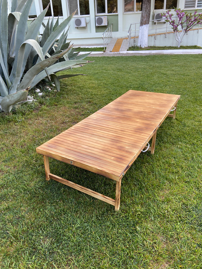 29 - 78 Inch Picnic Table, Folding Low Boho Long Wedding Party Cofee Table