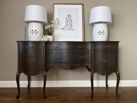 Sold Antique French Buffet, Victorian Sideboard, Transitional Credenza
