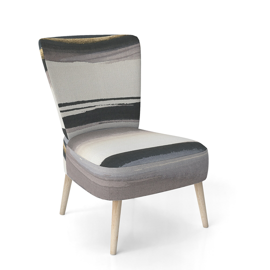 Designart 'Gold Watercolor Amethyst I' Upholstered Modern Accent Chair