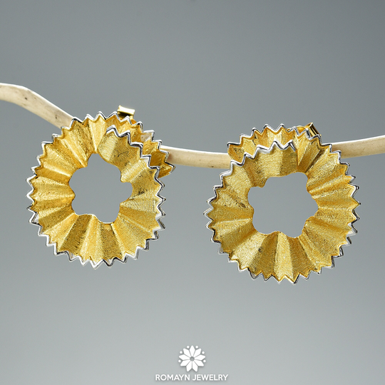 Pencil Shavings Earrings, Gold Stud Silver Fun Cute Gifts For Her, Best Friend Gift