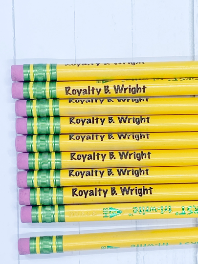 Engraved Personalized Tri-Write Pencil Set Of 10 For Toddlers