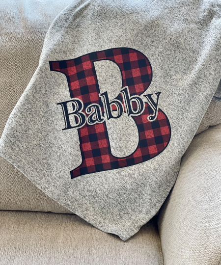 Personalized Throw Blanket, Sofa Throw, Monogrammed Gift For Man, Family Gifts, Birthday Gift, Christmas Idea, Women