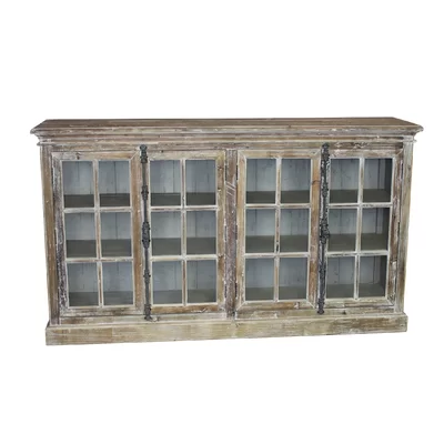 Jessenia 75" Wide Pine Wood Sideboard